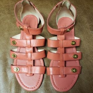 Coral Coach sandals- size 9